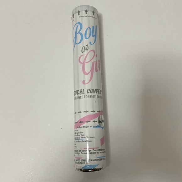 BLUE Gender Reveal Party Confetti Cannon Boy Baby Biodegradable New Sealed - Picture 9 of 11